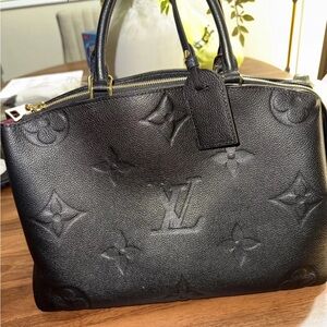Louis Vuitton Black Embossed Satchel